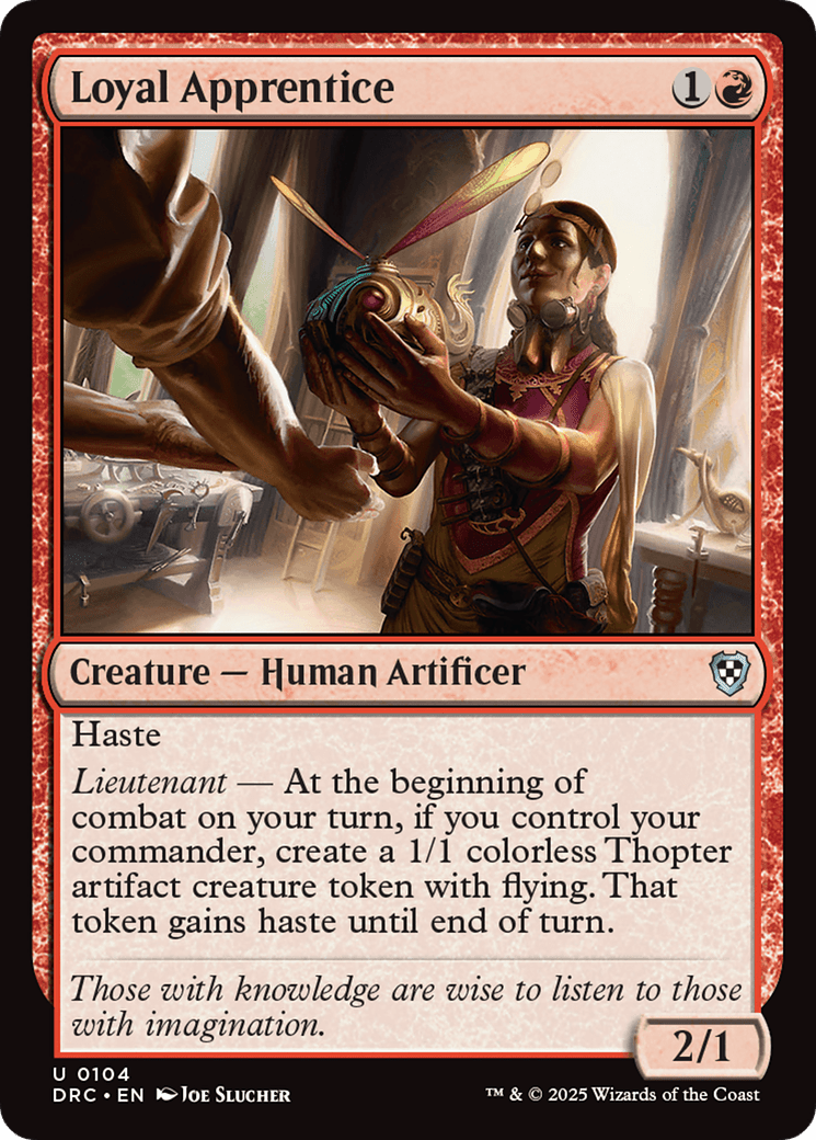 Loyal Apprentice [Aetherdrift Commander] MTG Single Magic: The Gathering  | Multizone: Comics And Games