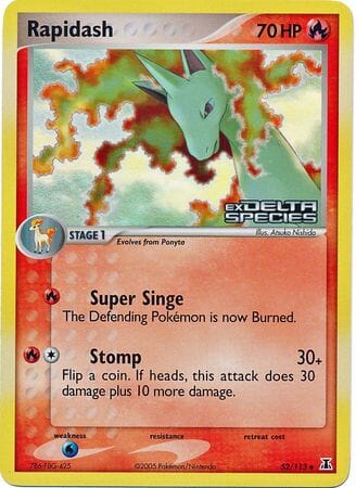 Rapidash (52/113) (Stamped) [EX: Delta Species] Pokemon Single Pokémon  | Multizone: Comics And Games
