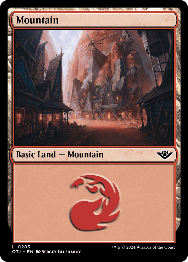 Mountain (0283) [Outlaws of Thunder Junction] MTG Single Magic: The Gathering  | Multizone: Comics And Games