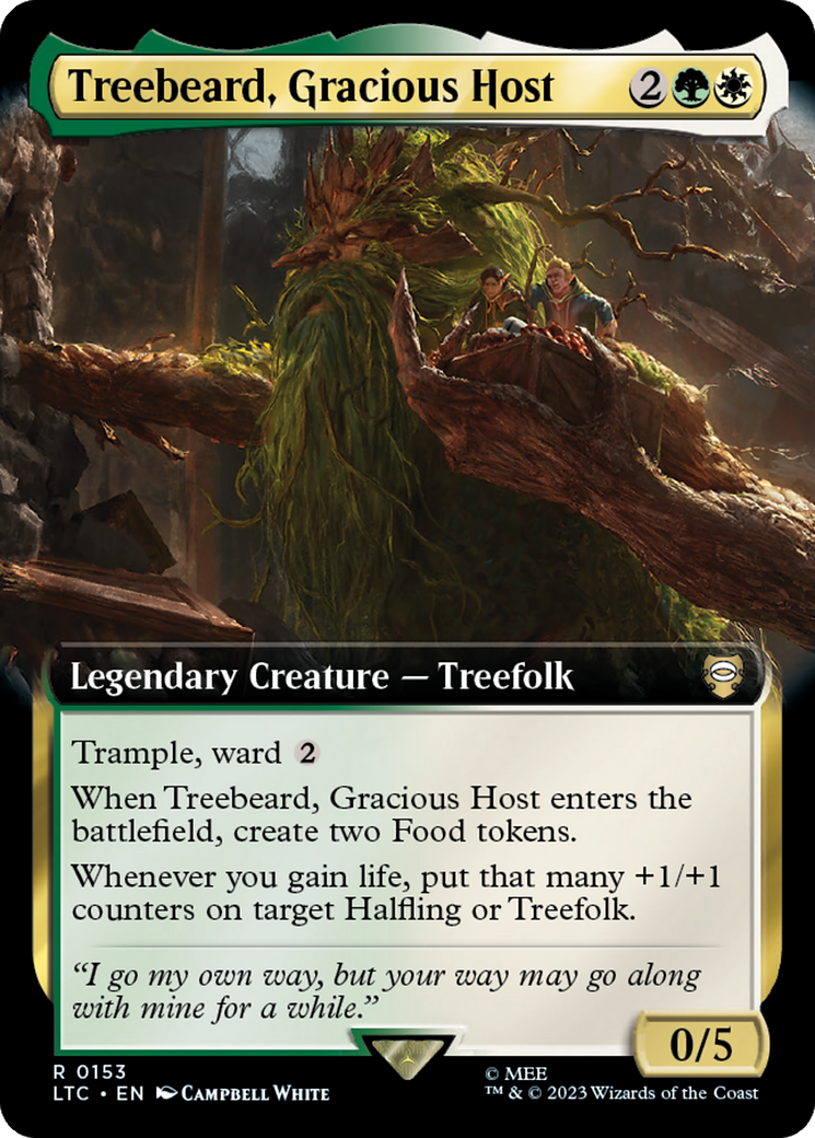 Treebeard, Gracious Host (Extended Art) [The Lord of the Rings: Tales of Middle-Earth Commander] | Multizone: Comics And Games