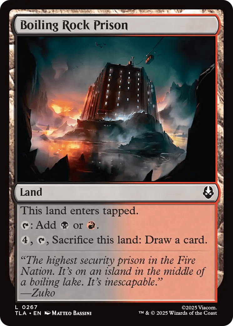 Boiling Rock Prison [Avatar: The Last Airbender] MTG Single Magic: The Gathering  | Multizone: Comics And Games