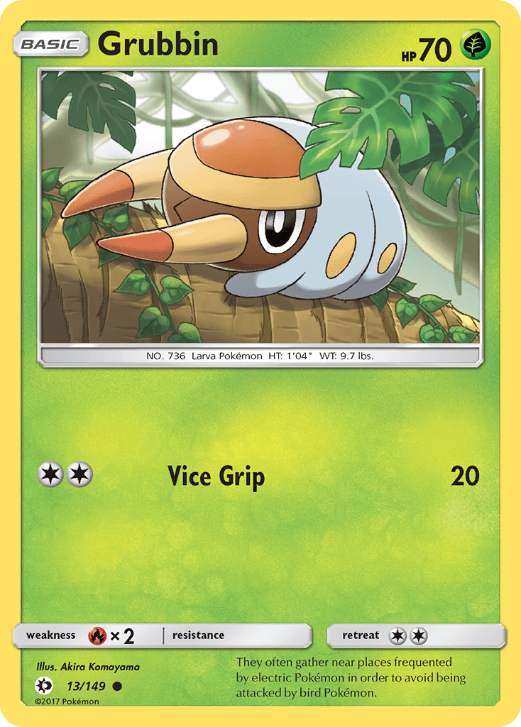 Grubbin (13/149) [Sun & Moon: Base Set] Pokemon Single Pokémon  | Multizone: Comics And Games