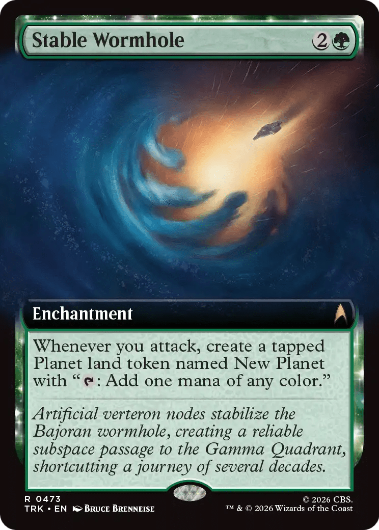 Stable Wormhole (Extended Art) [Star Trek] MTG Single Magic: The Gathering  | Multizone: Comics And Games