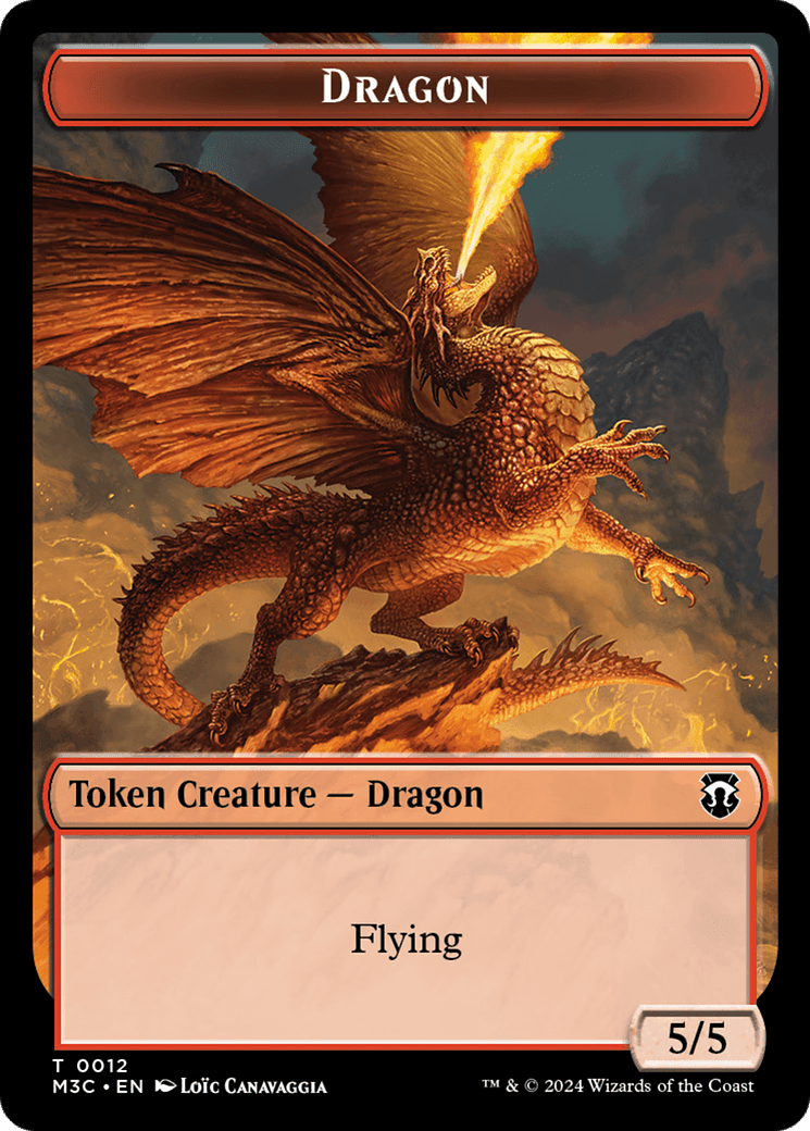 Dragon // Treasure Double-Sided Token [Modern Horizons 3 Commander Tokens] MTG Single Magic: The Gathering  | Multizone: Comics And Games