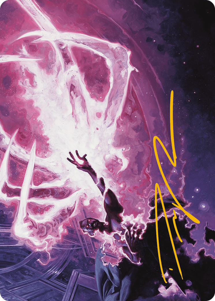 Flare of Malice Art Card (Gold-Stamped Signature) [Modern Horizons 3 Art Series] MTG Single Magic: The Gathering  | Multizone: Comics And Games