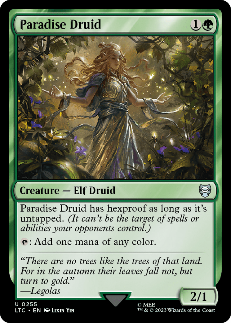 Paradise Druid [The Lord of the Rings: Tales of Middle-Earth Commander] MTG Single Magic: The Gathering  | Multizone: Comics And Games