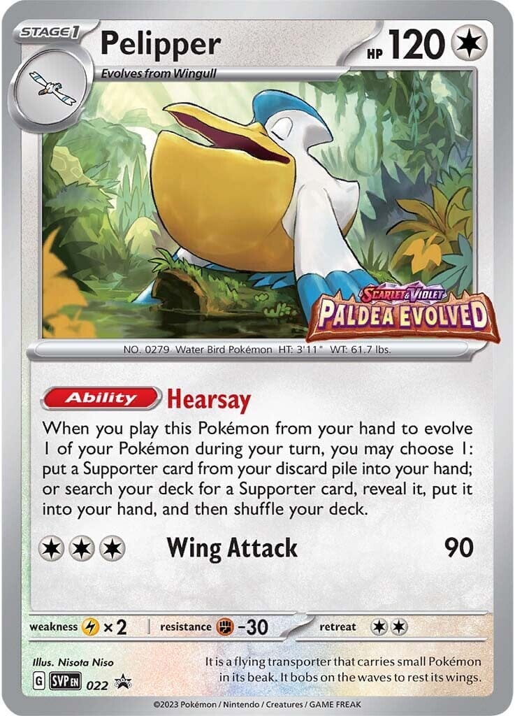 Pelipper (022) [Scarlet & Violet: Black Star Promos] Pokemon Single Pokémon  | Multizone: Comics And Games
