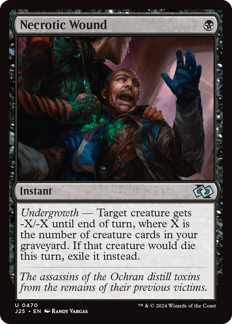 Necrotic Wound [Foundations Jumpstart] MTG Single Magic: The Gathering  | Multizone: Comics And Games