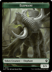 Elephant // Squid Double-Sided Token [Bloomburrow Commander Tokens] MTG Single Magic: The Gathering  | Multizone: Comics And Games