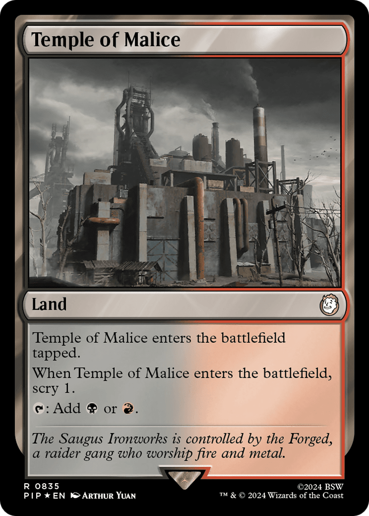 Temple of Malice (Surge Foil) [Fallout] MTG Single Magic: The Gathering  | Multizone: Comics And Games