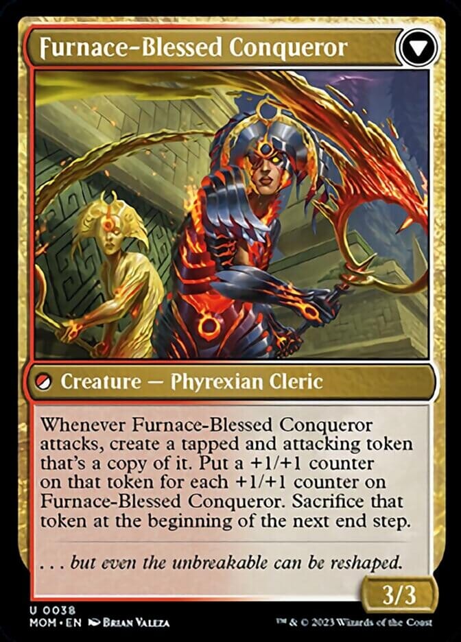 Sun-Blessed Guardian // Furnace-Blessed Conqueror [March of the Machine] MTG Single Magic: The Gathering  | Multizone: Comics And Games
