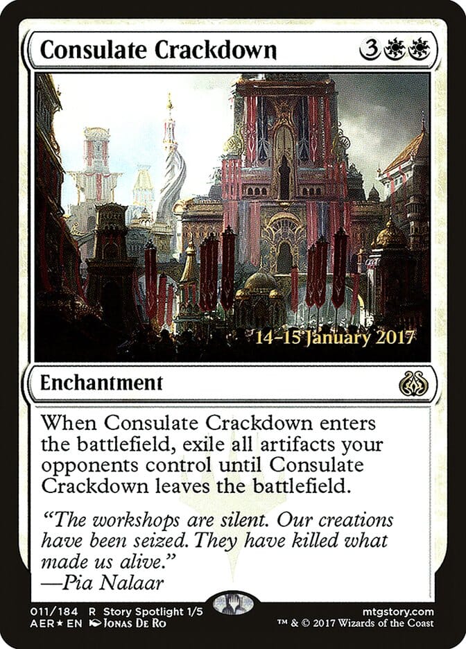 Consulate Crackdown [Aether Revolt Prerelease Promos] MTG Single Magic: The Gathering  | Multizone: Comics And Games