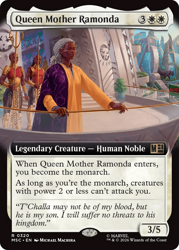 Queen Mother Ramonda (Extended Art) [Marvel Super Heroes Commander] MTG Single Magic: The Gathering  | Multizone: Comics And Games