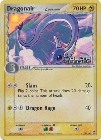 Dragonair (41/113) (Delta Species) (Stamped) [EX: Delta Species] Pokemon Single Pokémon  | Multizone: Comics And Games