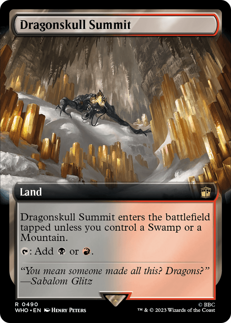 Dragonskull Summit (Extended Art) [Doctor Who] MTG Single Magic: The Gathering  | Multizone: Comics And Games