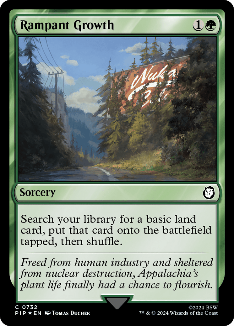 Rampant Growth (Surge Foil) [Fallout] MTG Single Magic: The Gathering  | Multizone: Comics And Games