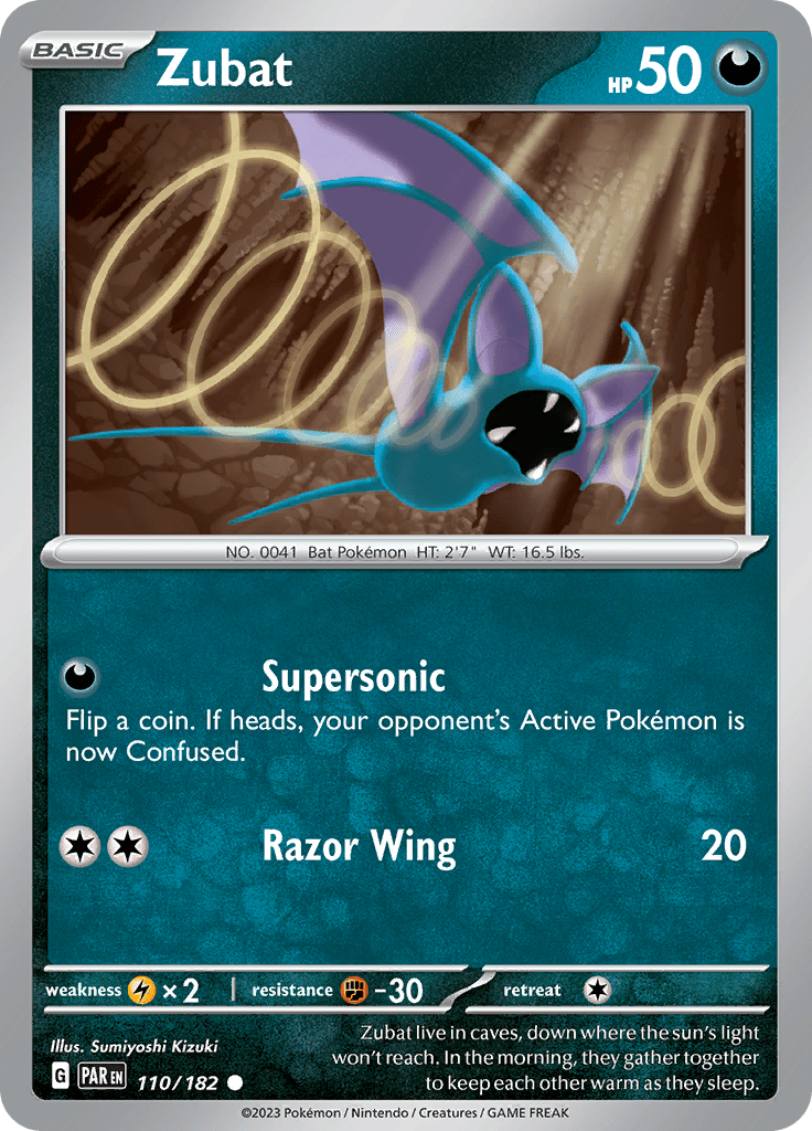 Zubat (110/182) [Scarlet & Violet: Paradox Rift] Pokemon Single Pokémon  | Multizone: Comics And Games