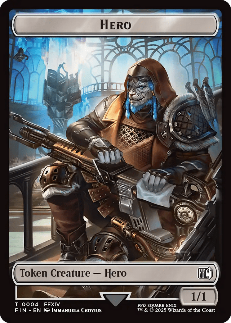 Bird // Hero (0004) Double Sided Token [FINAL FANTASY Commander Tokens] MTG Single Magic: The Gathering  | Multizone: Comics And Games