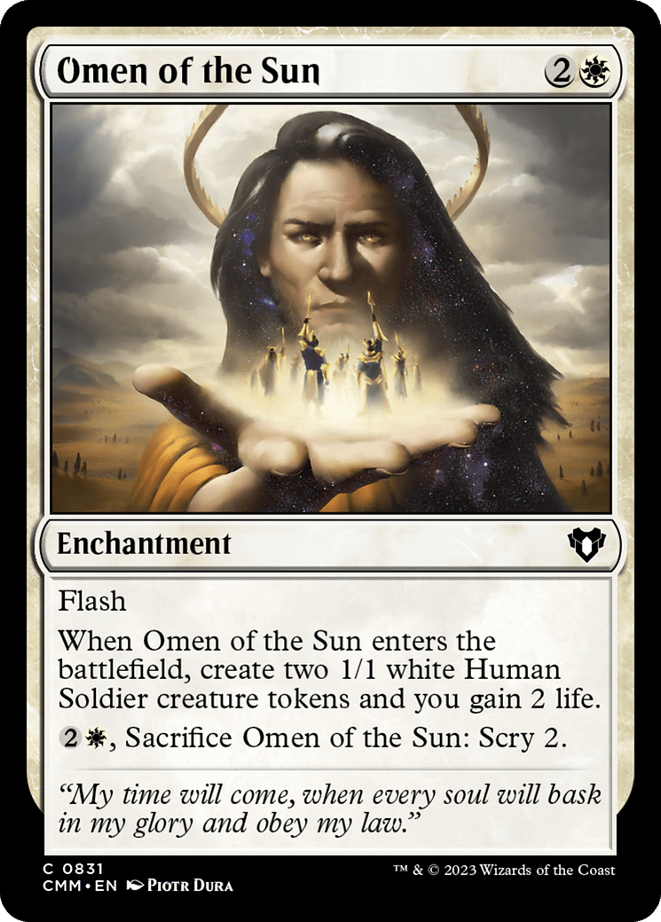 Omen of the Sun [Commander Masters] MTG Single Magic: The Gathering  | Multizone: Comics And Games