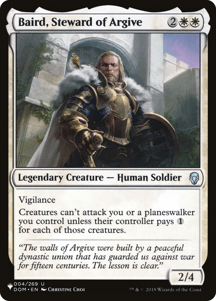 Baird, Steward of Argive [The List] MTG Single Magic: The Gathering  | Multizone: Comics And Games