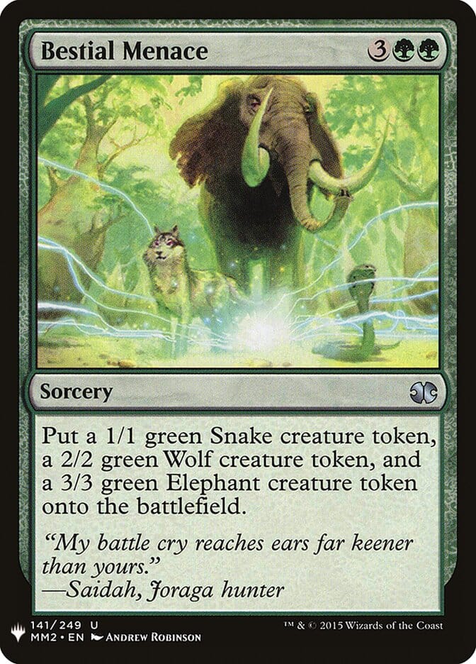 Bestial Menace [Mystery Booster] MTG Single Magic: The Gathering  | Multizone: Comics And Games
