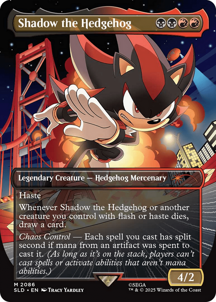 Shadow the Hedgehog [Secret Lair Drop Series] MTG Single Magic: The Gathering  | Multizone: Comics And Games