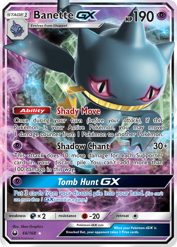 Banette GX (66/168) [Sun & Moon: Celestial Storm] Pokemon Single Pokémon  | Multizone: Comics And Games