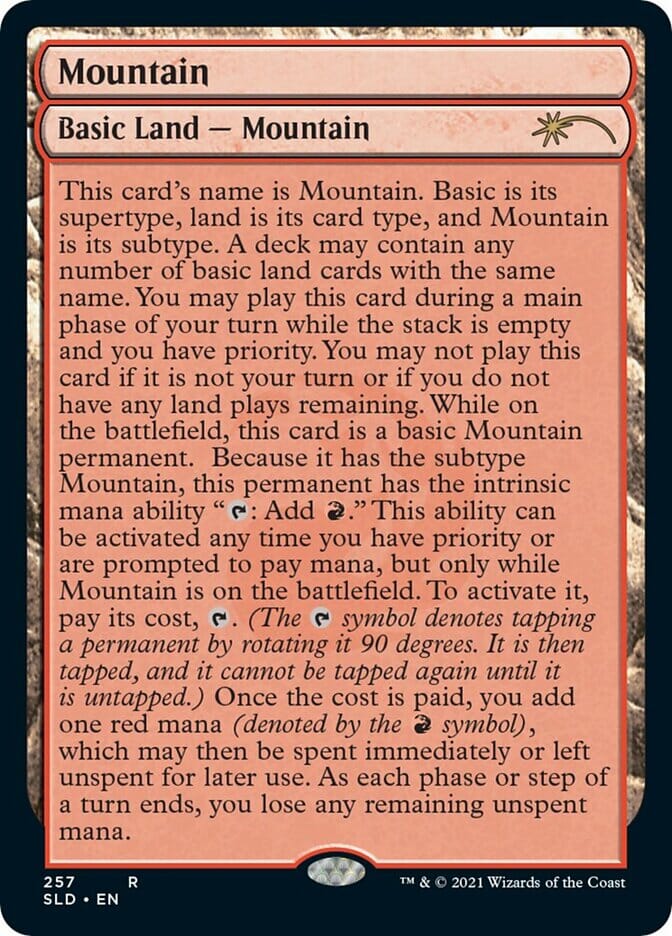 Mountain (257) [Secret Lair Drop Series] MTG Single Magic: The Gathering  | Multizone: Comics And Games