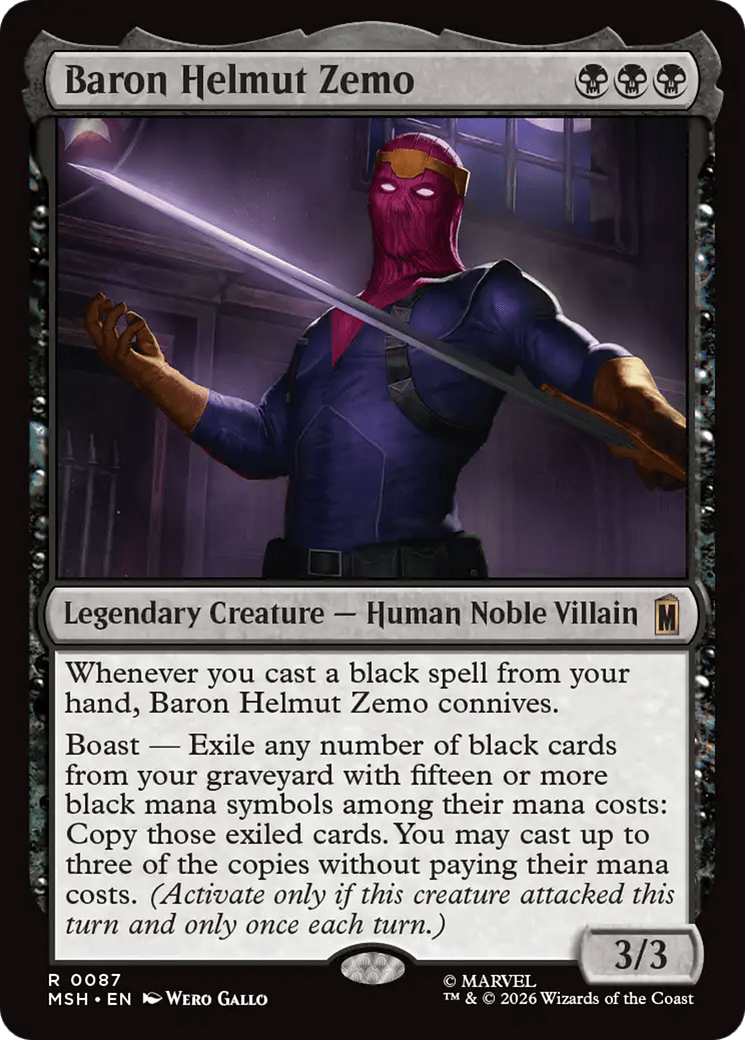 Baron Helmut Zemo [Marvel Super Heroes] MTG Single Magic: The Gathering  | Multizone: Comics And Games