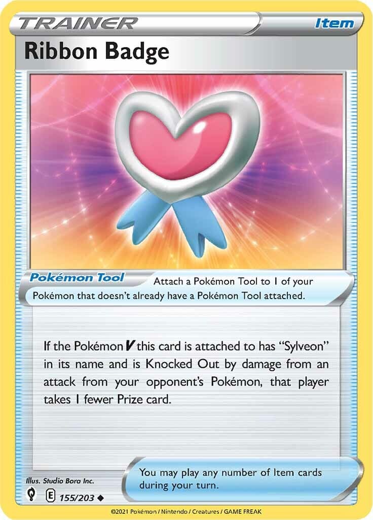 Ribbon Badge (155/203) [Sword & Shield: Evolving Skies] Pokemon Single Pokémon  | Multizone: Comics And Games