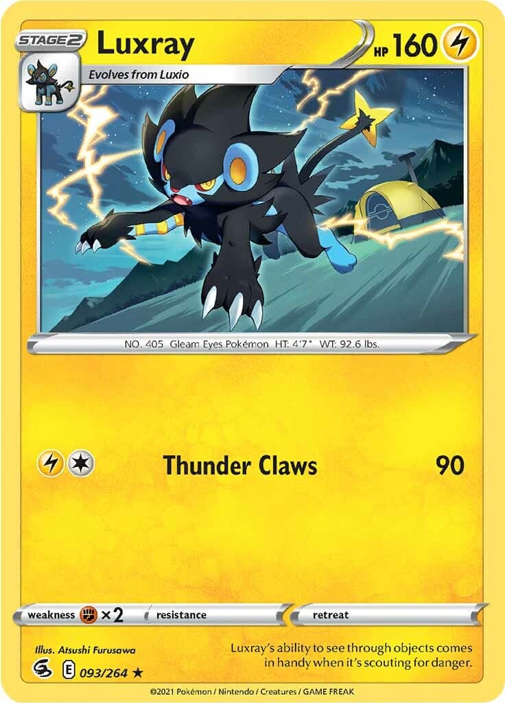 Luxray (093/264) [Sword & Shield: Fusion Strike] Pokemon Single Pokémon  | Multizone: Comics And Games