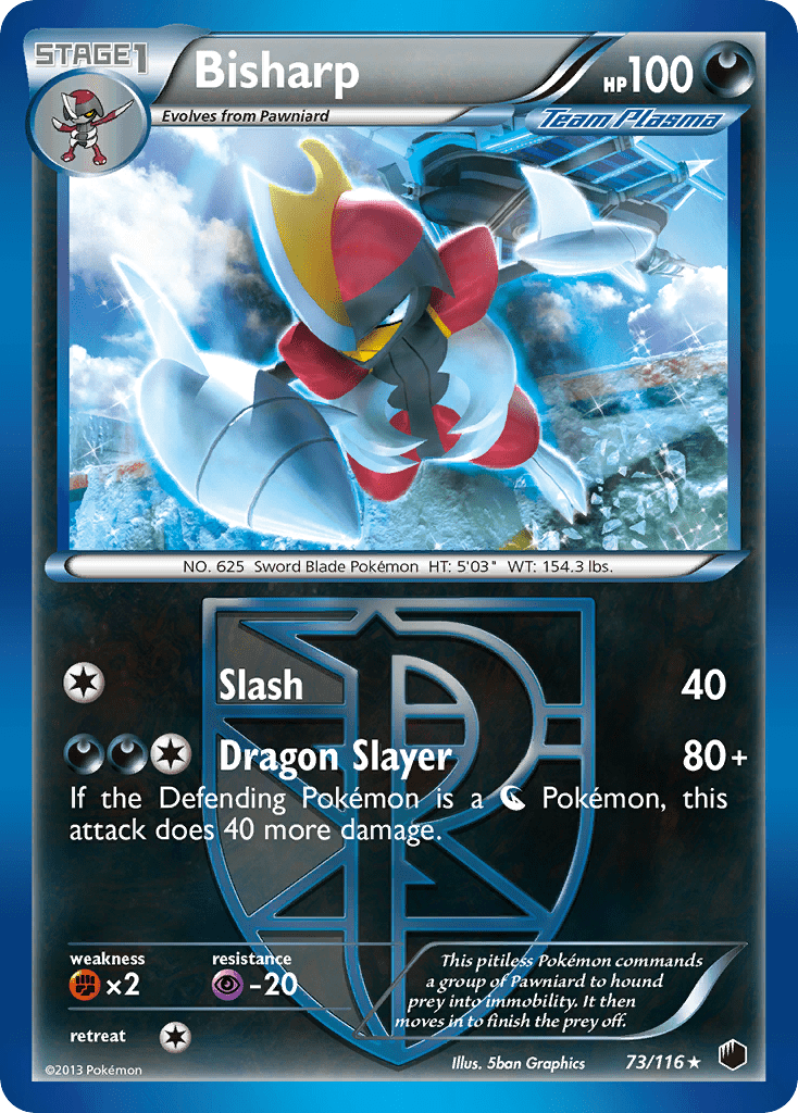 Bisharp (73/116) [Black & White: Plasma Freeze] Pokemon Single Pokémon  | Multizone: Comics And Games