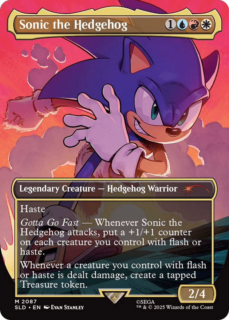 Sonic the Hedgehog (Rainbow Foil) [Secret Lair Drop Series] MTG Single Magic: The Gathering  | Multizone: Comics And Games