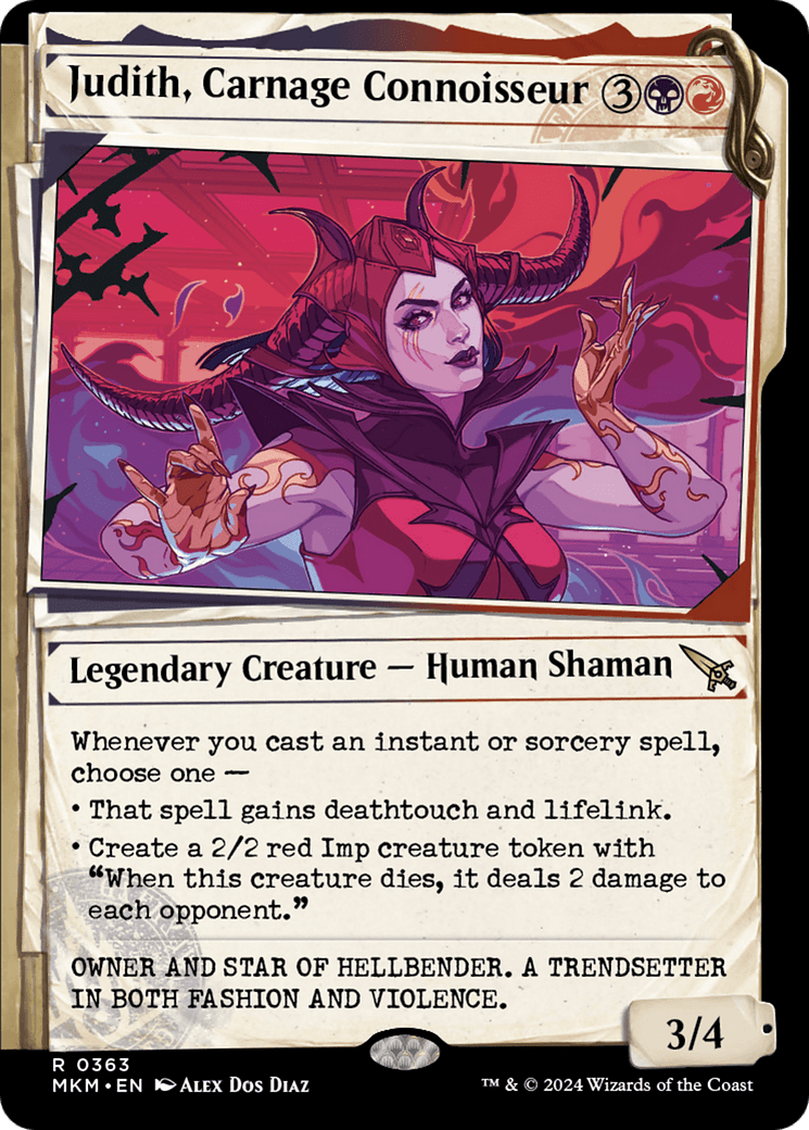 Judith, Carnage Connoisseur (Showcase) [Murders at Karlov Manor] MTG Single Magic: The Gathering  | Multizone: Comics And Games