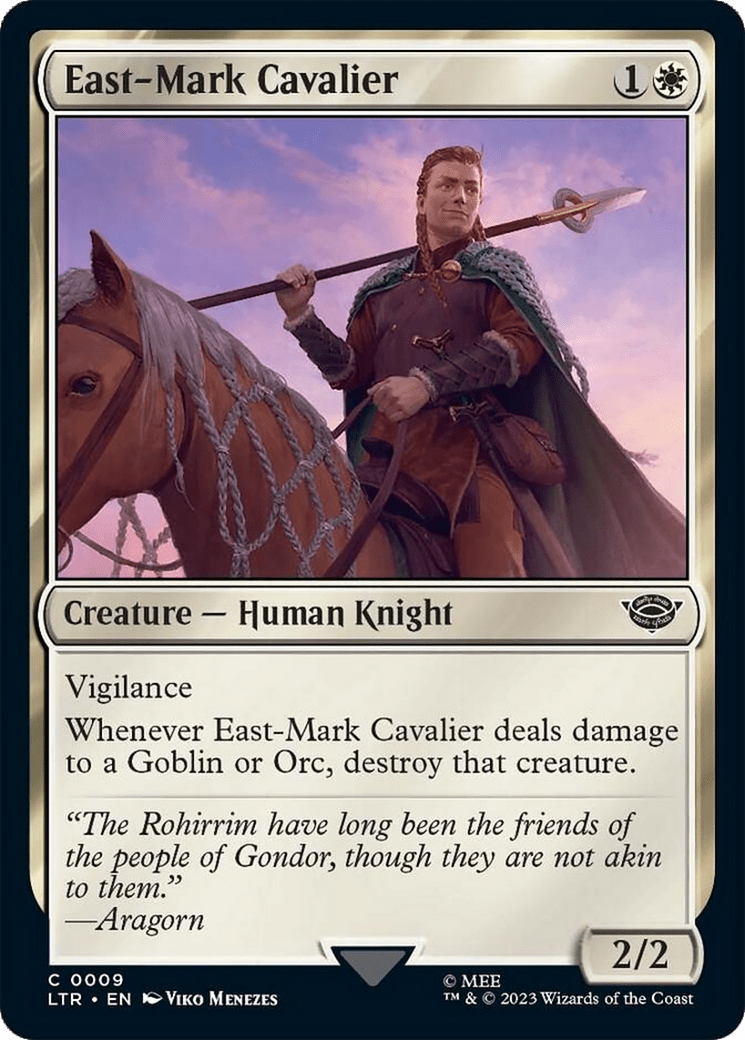 East-Mark Cavalier [The Lord of the Rings: Tales of Middle-Earth] MTG Single Magic: The Gathering  | Multizone: Comics And Games