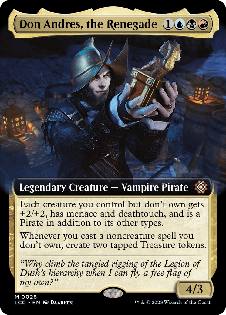 Don Andres, the Renegade (Extended Art) [The Lost Caverns of Ixalan Commander] MTG Single Magic: The Gathering  | Multizone: Comics And Games