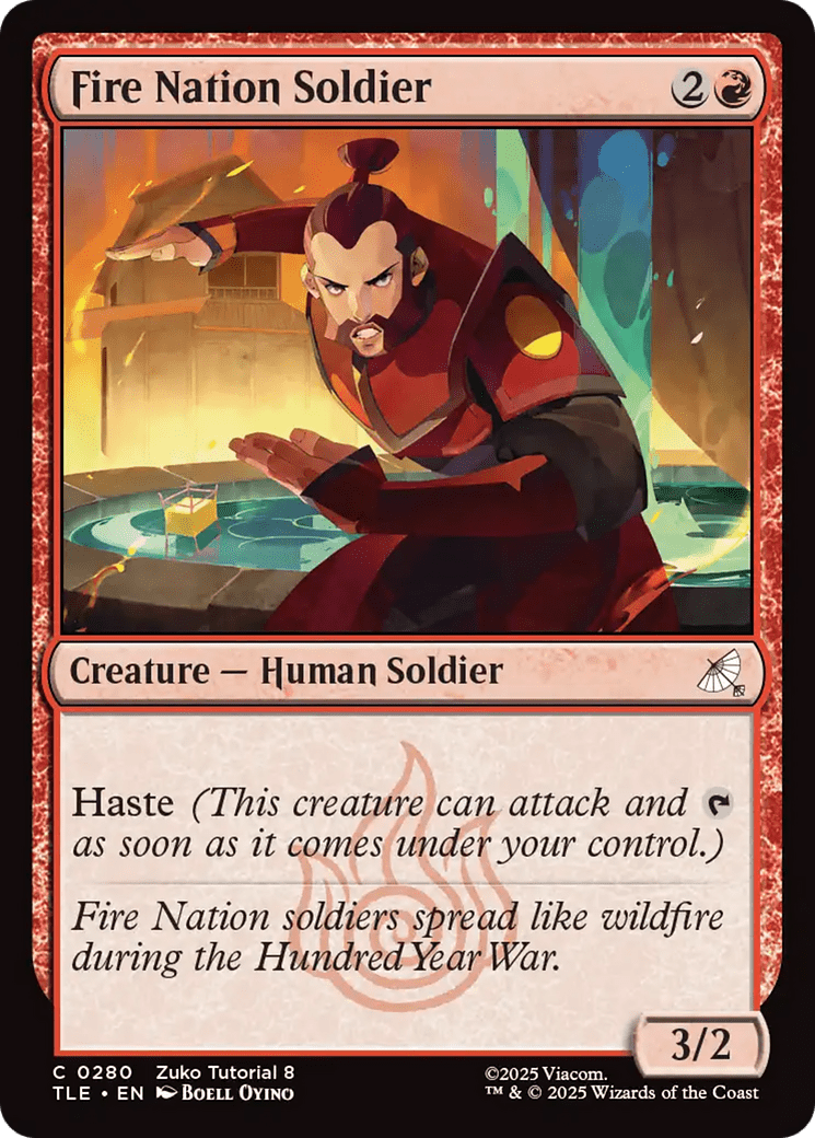 Fire Nation Soldier (0280) [Avatar: The Last Airbender: Eternal-Legal] MTG Single Magic: The Gathering  | Multizone: Comics And Games