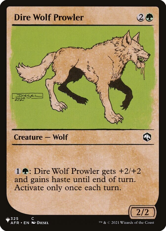 Dire Wolf Prowler (Showcase) [The List] MTG Single Magic: The Gathering  | Multizone: Comics And Games