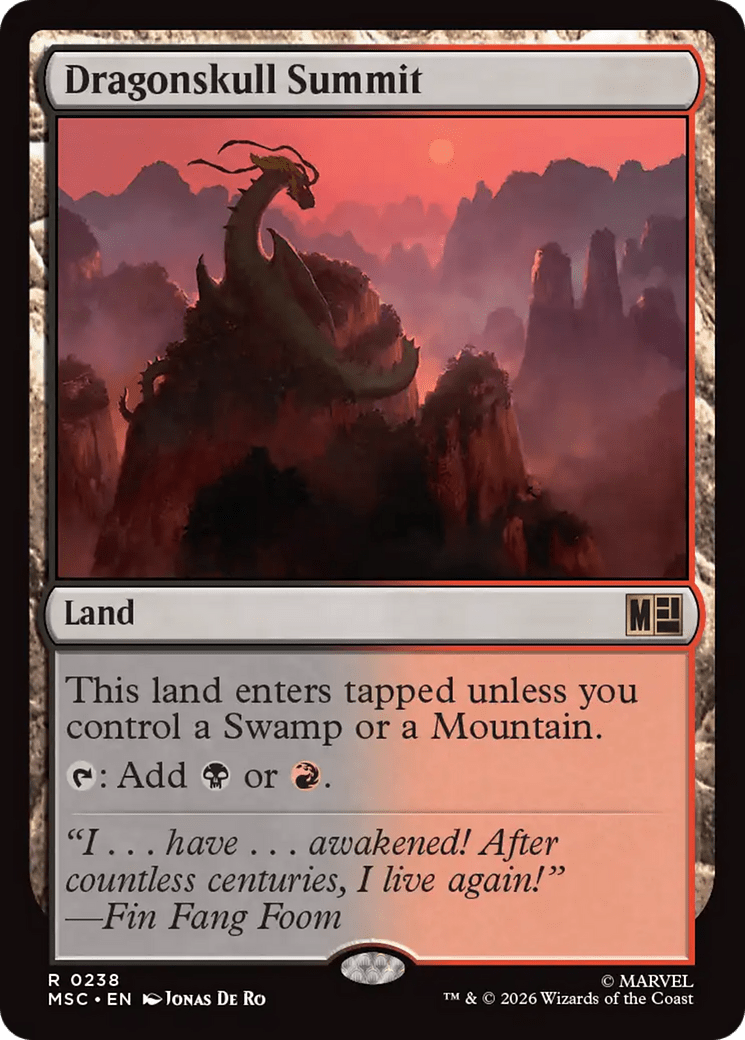 Dragonskull Summit [Marvel Super Heroes Commander] MTG Single Magic: The Gathering  | Multizone: Comics And Games