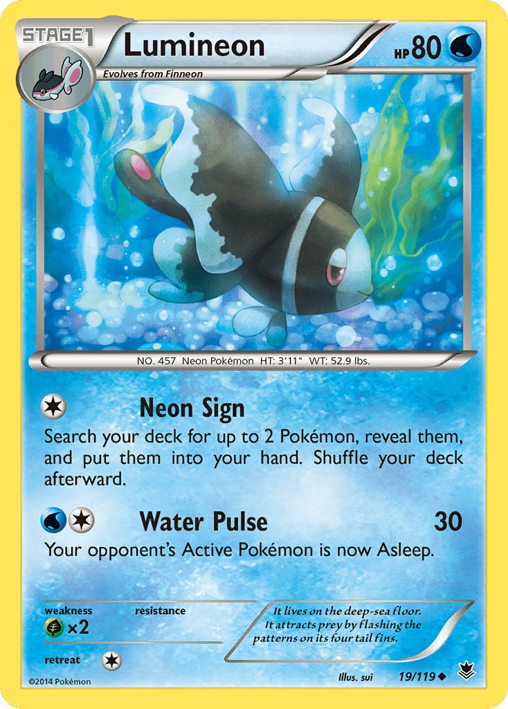 Lumineon (19/119) [XY: Phantom Forces] Pokemon Single Pokémon  | Multizone: Comics And Games