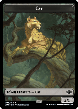 Insect // Cat (003) Double-Sided Token [Dominaria Remastered Tokens] MTG Single Magic: The Gathering  | Multizone: Comics And Games