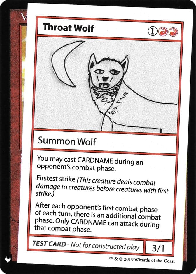 Throat Wolf [Mystery Booster Playtest Cards] MTG Single Magic: The Gathering  | Multizone: Comics And Games