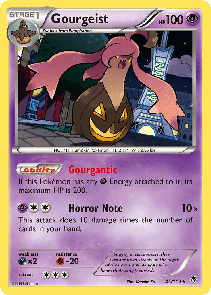 Gourgeist (45/119) [XY: Phantom Forces] Pokemon Single Pokémon  | Multizone: Comics And Games