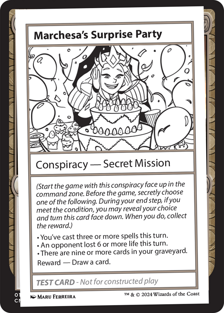 Marchesa's Surprise Party [Mystery Booster 2 Playtest Cards] MTG Single Magic: The Gathering  | Multizone: Comics And Games