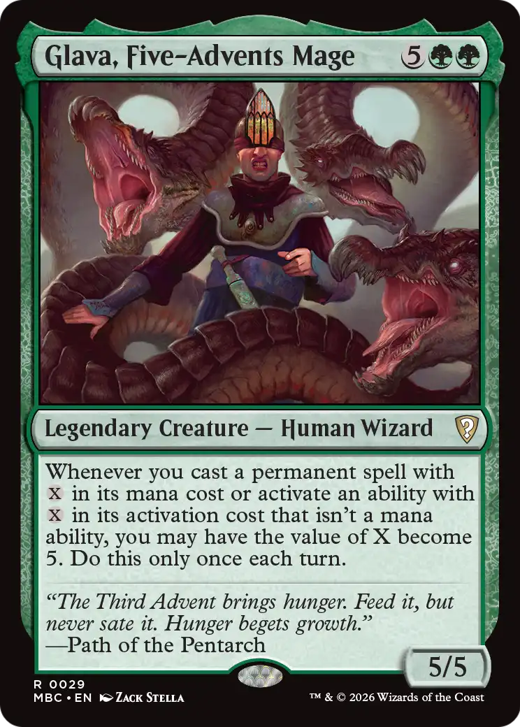 Glava, Five-Advents Mage [Mystery Booster: Commander Edition] | Multizone: Comics And Games