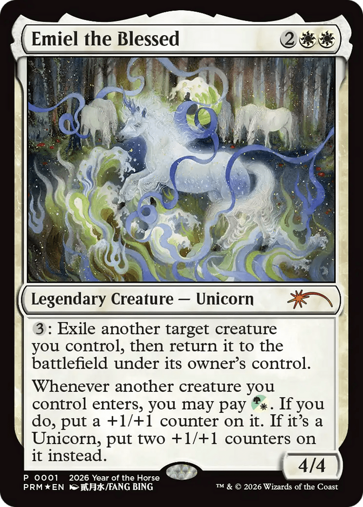 Emiel the Blessed (Year of the Horse 2026) [Standard Showdown Promos] MTG Single Magic: The Gathering  | Multizone: Comics And Games