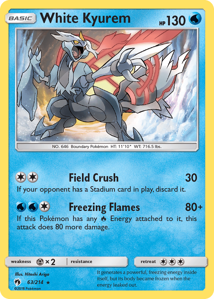 White Kyurem (63/214) [Sun & Moon: Lost Thunder] Pokemon Single Pokémon  | Multizone: Comics And Games