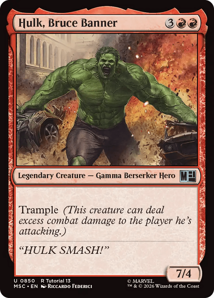 Hulk, Bruce Banner [Marvel Super Heroes Commander] MTG Single Magic: The Gathering  | Multizone: Comics And Games