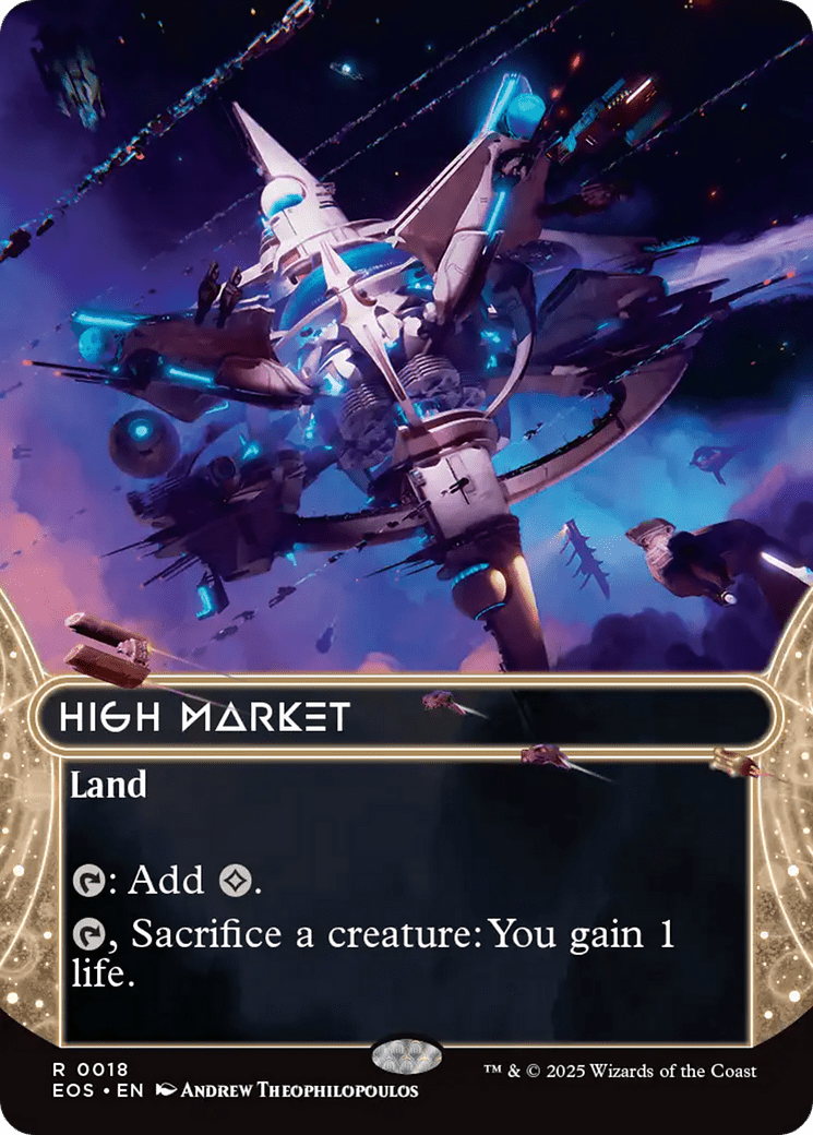 High Market (0018) (Borderless) [Edge of Eternities: Stellar Sights] MTG Single Magic: The Gathering  | Multizone: Comics And Games