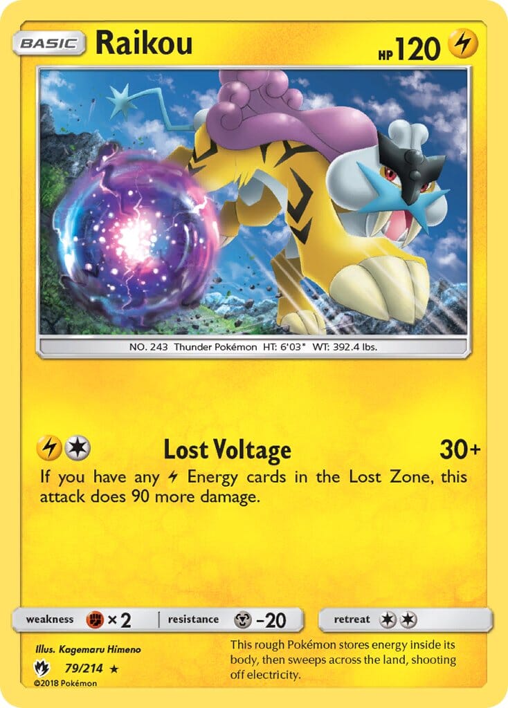Raikou (79/214) (Theme Deck Exclusive) [Sun & Moon: Lost Thunder] Pokemon Single Pokémon  | Multizone: Comics And Games